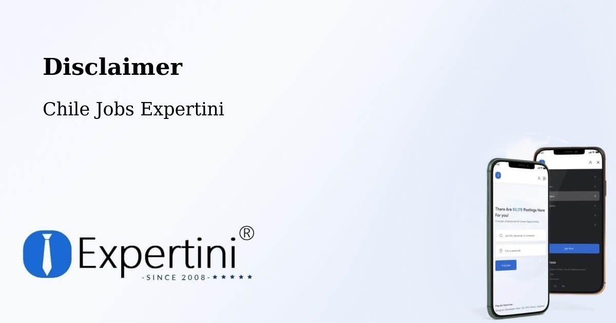 Disclaimer – Tirúa - Chile Jobs Expertini